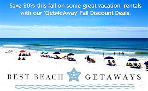 Best Beach Getaways 20% Off October And November Vacation Rentals