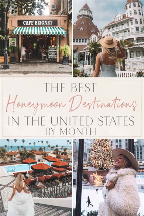 Best Honeymoon Destinations Usa By Month Honeymoon In United States