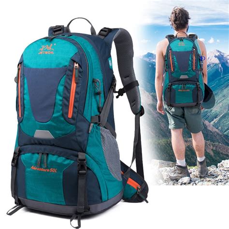 Best Lightweight Packable Hiking Backpack 50L Travel Camping Daypack Foldable With Rain Cover