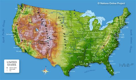 Best Maps Google Topographic Map Of Usa With States