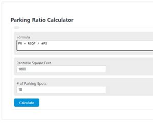 Best Parking Ratio Calculator Drlogy