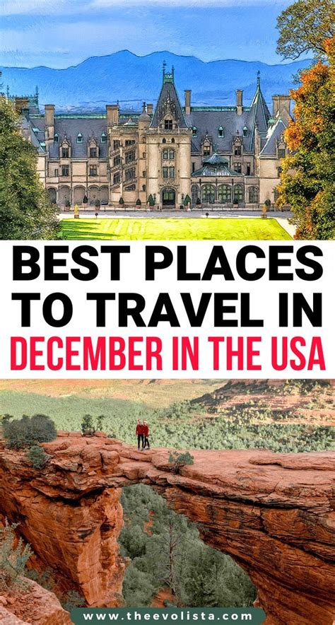 Best Places To Travel In December In The Usa Abroad The Evolista