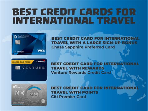 Best Rewards Credit Cards For International Travel