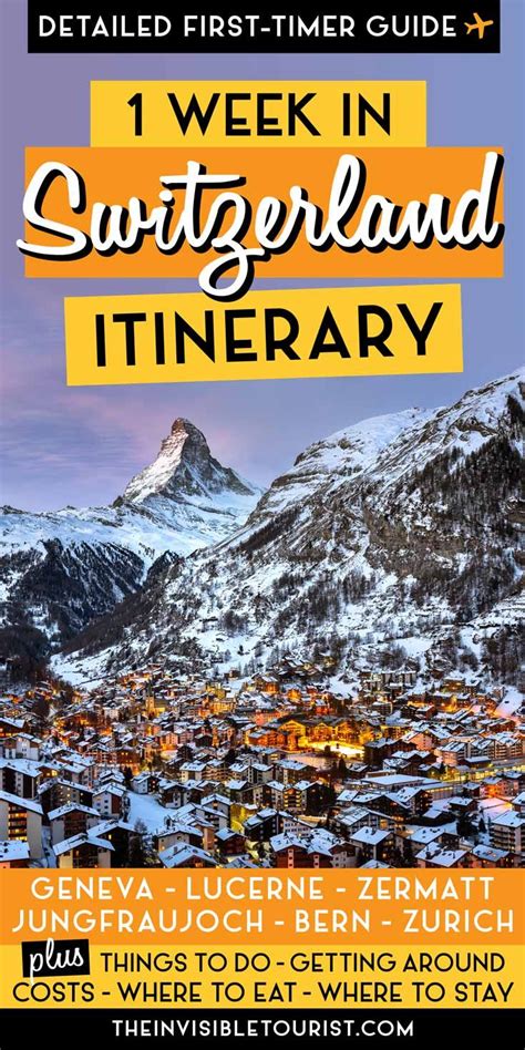 Best Switzerland Itinerary 7 Days How To Spend 7 Days In Switzerland