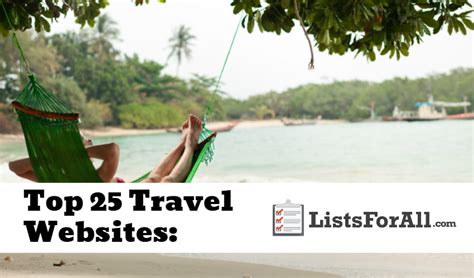 Best Travel Sites The Top 25 List Listsforall Com