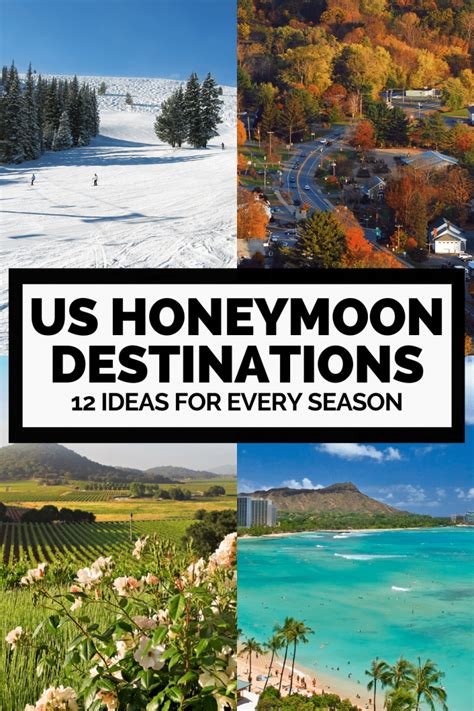 Best Usa Honeymoon Destinations By Season Usa Honeymoon Ideas