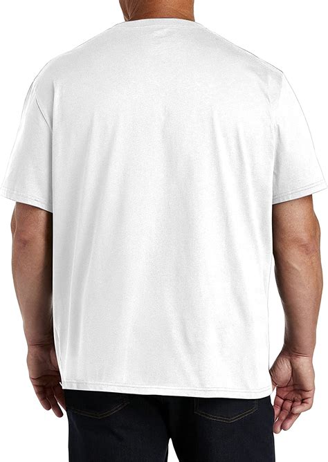 Big And Tall Essentials By Dxl Men S V Neck T Shirts White 2Xl Pack