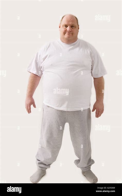 Big And Tall Man Full Body Portrait Standing Stock Photo Alamy