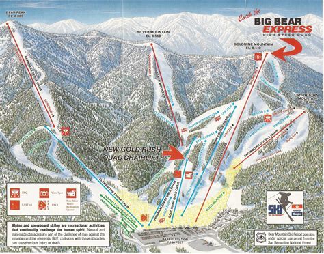 Big Bear Mountain Ski Resort Guide Location Map Big Bear Mountain