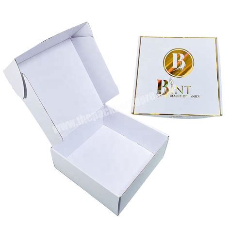 Big Clothing Packaging Mailing Box Custom Print White Cardboard Shipping Paper Boxes Corrugated