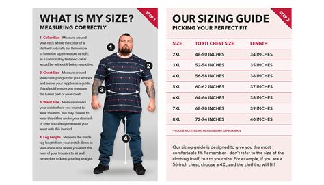 Big Tall Men S Size Guide Big Clothing 4 U