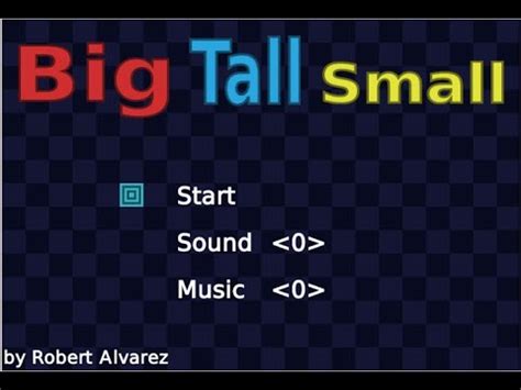 Big Tall Small Levels 1 6 Youtube