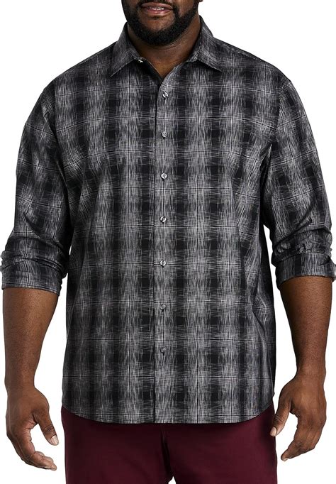 Big Tall Synrgy Large Plaid Sport Shirt Dxl