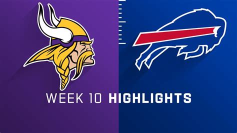 Bills Vs Vikings Game Highlights Week 10