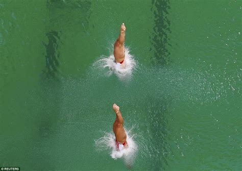 Bizarre Scenes At Synchronised Diving Final As The Pool Turns Green