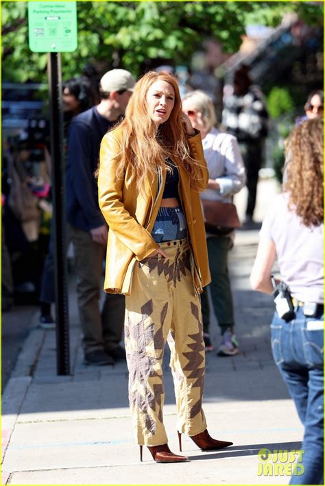 Blake Lively Wears Pants Over Her Pants In New Photos From It Ends