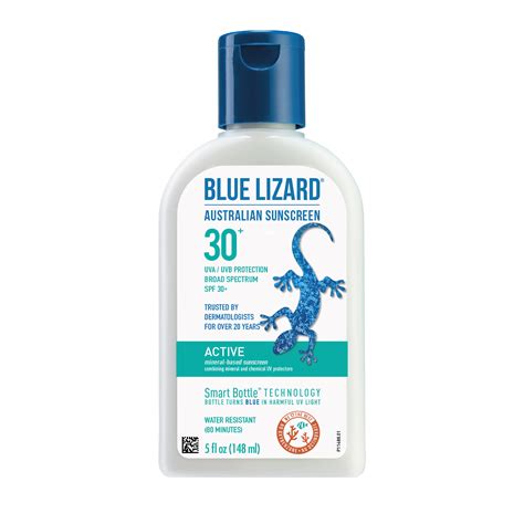 Blue Lizard Australian Sunscreen Active Spf 30 5Oz Walmart Com Walmart Com