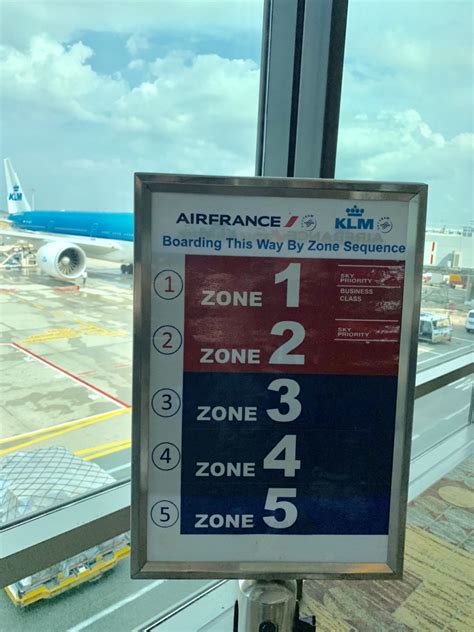 Boarding By Zone Air France