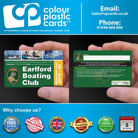 Boating Club Membership Card Printing Cpcards