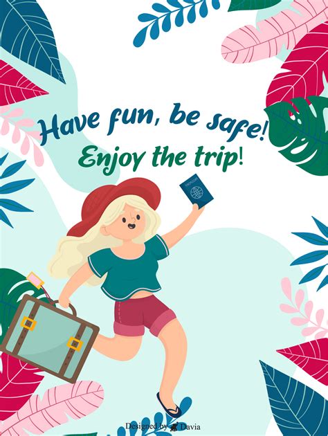 Bon Voyage Have A Safe Trip Card Birthday Greeting Cards By Davia