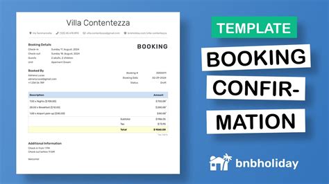 Booking Confirmation Template Create A Free Booking Confirmation In 3