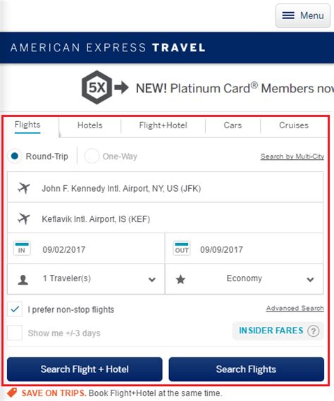 Booking My First 5X Membership Reward Points Flight On Amextravel Com Using American Express