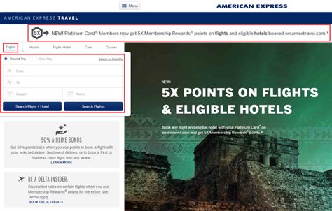 Booking My First 5X Membership Reward Points Flight On Amextravel Com