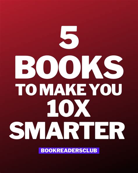 Bookreadersclub On Twitter 5 Books To Make You 10X Smarter