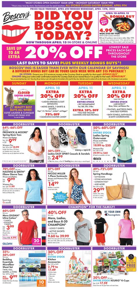 Boscov S Weekly Ad Apr 06 Apr 12 2023