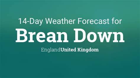 Brean Down England United Kingdom 14 Day Weather Forecast