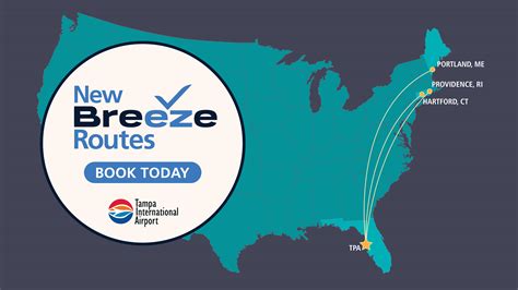 Breeze Announces Three New Nonstop Routes From Tpa