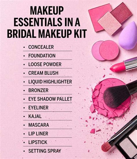 Bridal Makeup Kit List Pdf Saubhaya Makeup