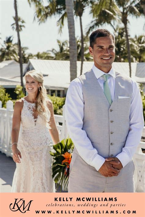 Bride And Groom First Look Outdoor Wedding Florida Captiva Island