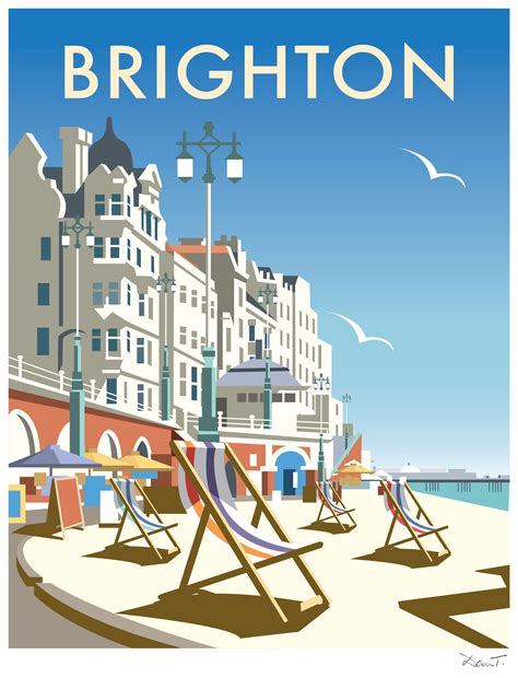 Brighton Dt19 Beach Coastal Print By Dave Thompson Http Www