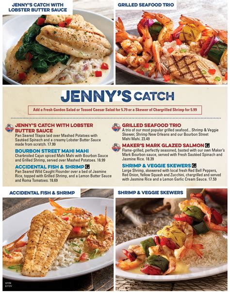 Bubba Gump Menu