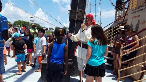 Buccaneer Pirate Cruise Destin Raising Pirate Flag Youtube