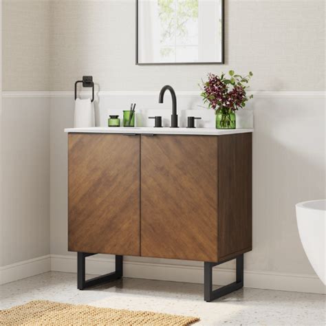 Builder Supply Outlet Destin 36 Vanity In Cherry Finish