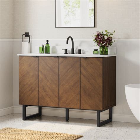 Builder Supply Outlet Destin 48 Vanity In Cherry Finish