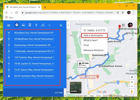 Building A Route With Multiple Destinations In Google Map Any Way To