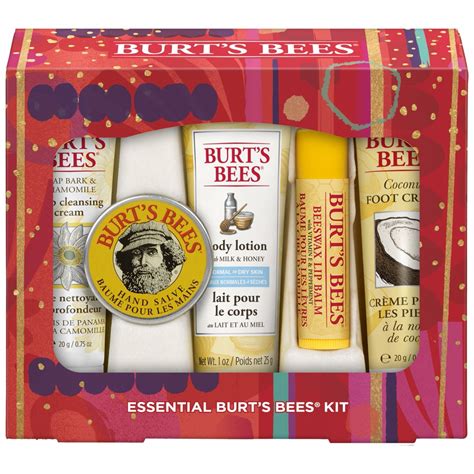 Burt S Bees Essential Everyday Holiday Gift Set 5 Travel Size Products