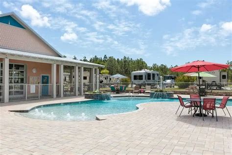 Bus Park And Pool At Sugar Sands Rv Resort