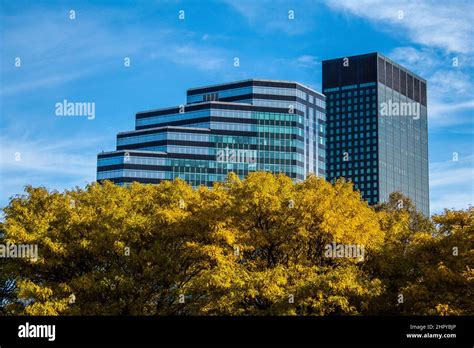 Business Center In Downtown Cleveland Ohio Stock Photo Alamy