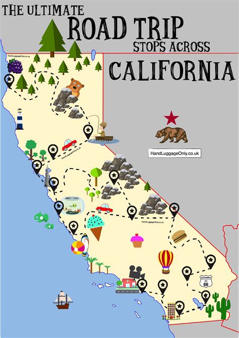 California Roadside Attractions Map Printable Maps