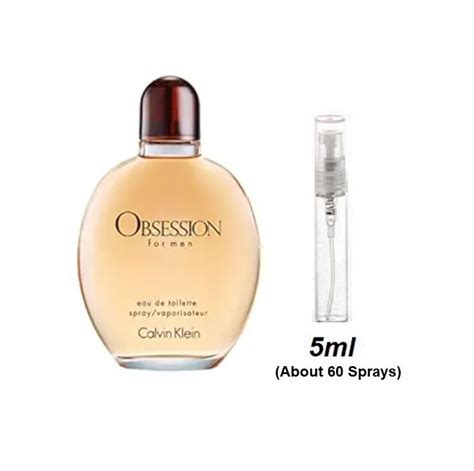 Calvin Klein Obsession For Men Cologne Samples Travel Size Edt