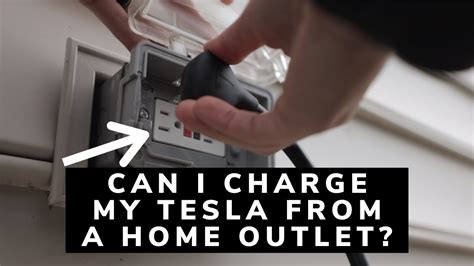 Can A Tesla Be Plugged Into A Standard Outlet