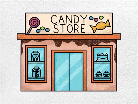 Candy Shop Drawing Helloartsy