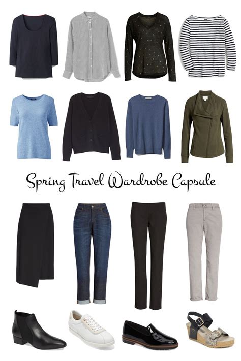 Capsule Spring Travel Wardrobe Travel Wardrobe Spring Fashion Over