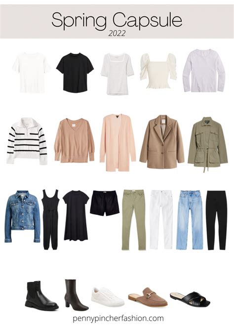 Capsule Wardrobe Checklist 30 Basics Penny Pincher Fashion