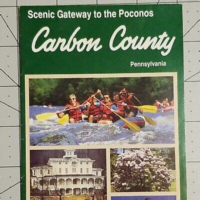 Carbon County Map Pennsylvania Scenic Poconos Mountains Travel Guide