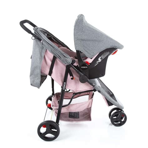 Carrinho De Beb Com Beb Conforto Cosco Travel System Jetty 3 Rodas 0 A 15Kg Passeio Do